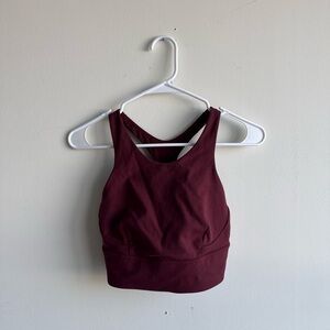 Lululemon Athletica Deep Burgundy Sports Bra